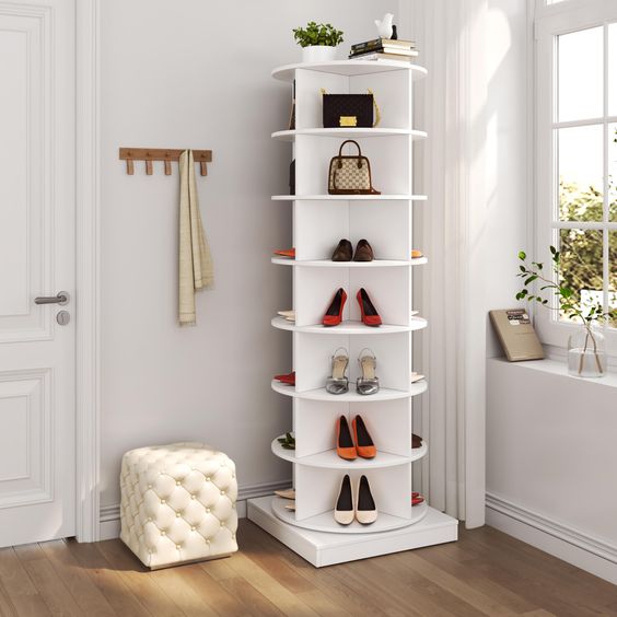 Etagère à chaussures rotative