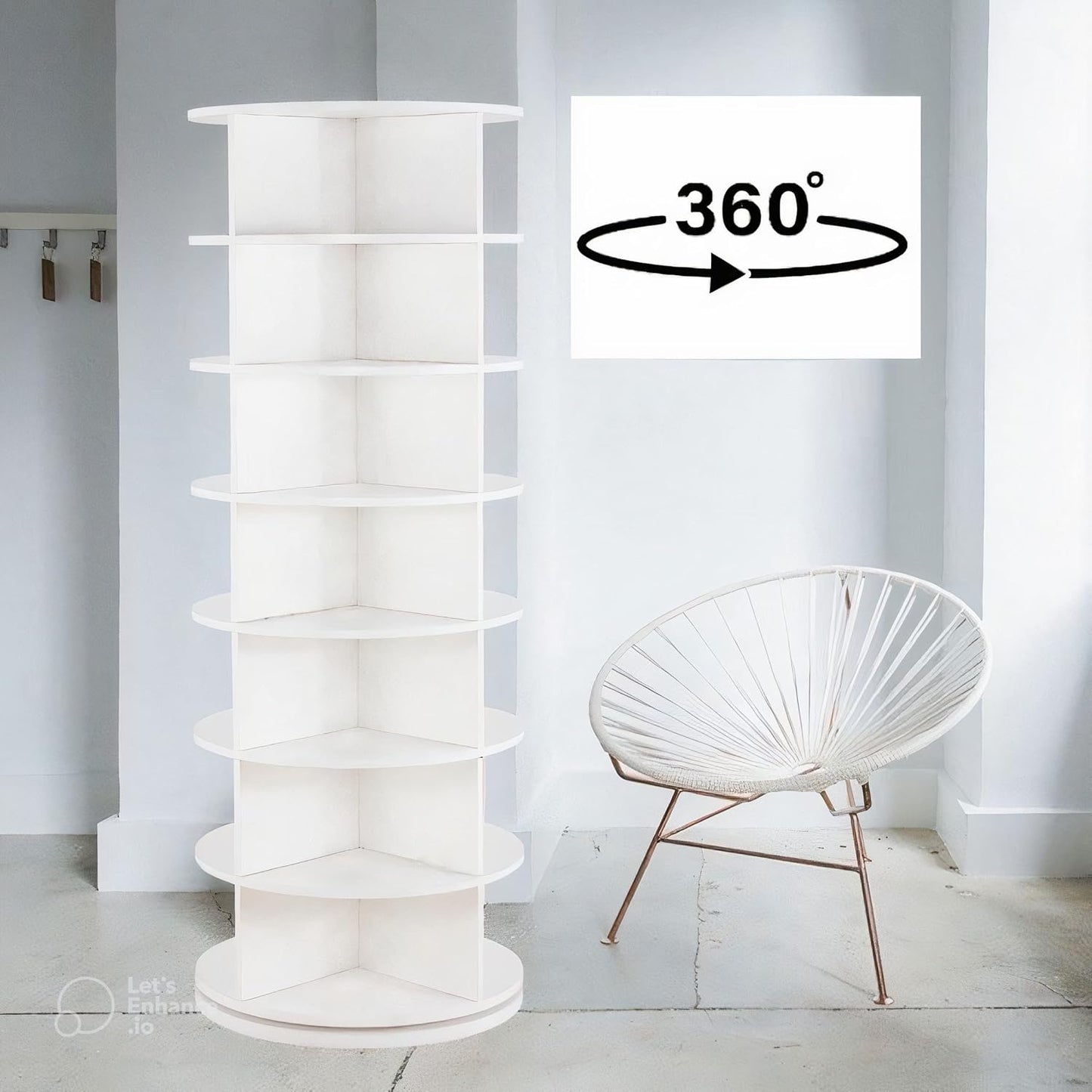 Etagère à chaussures rotative