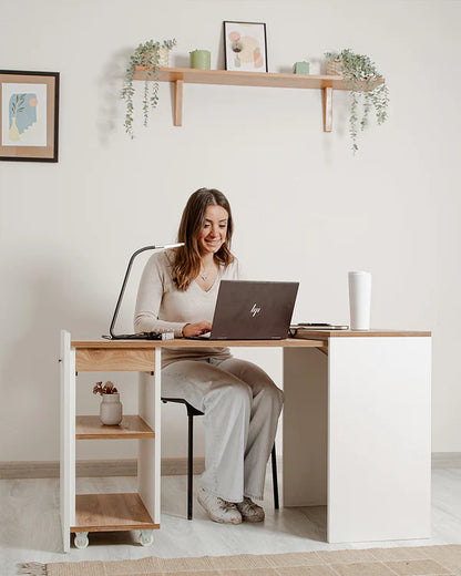 Bureau pliable chêne