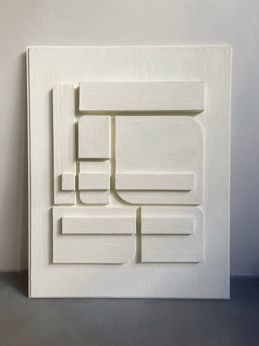 Art Mural 3D Minimaliste Texturée - BLEND